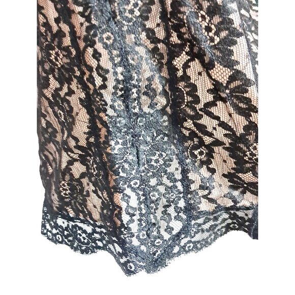 Vintage Vanity Fair Slip Skirt Womens Size M Black Lace Half Slip Lingerie Under - Picture 5 of 12